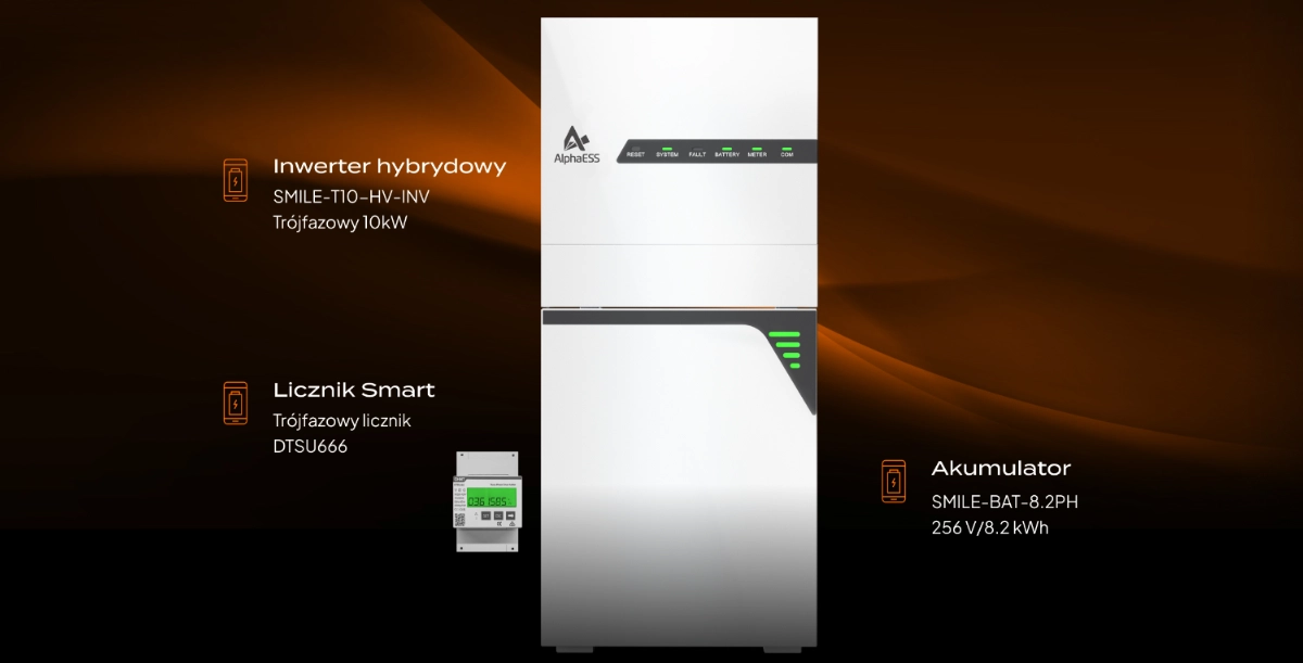 Informacje o magazynie energii AlphaESS SMILE 10kW / 8,2 kWh