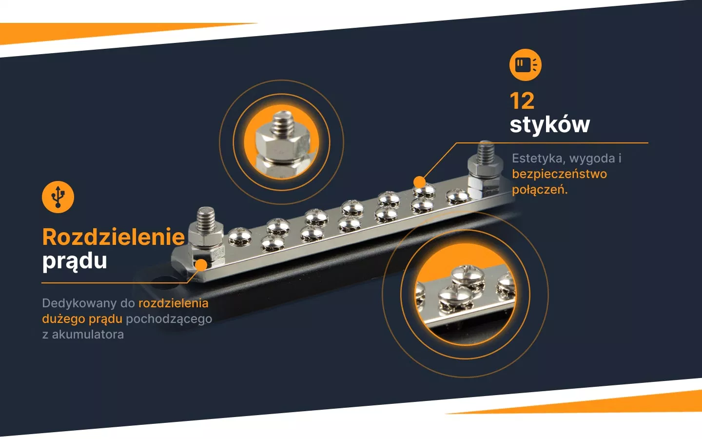 Rozdzielacz Victron Energy DC 250A 2p 12 Screws + obudowa