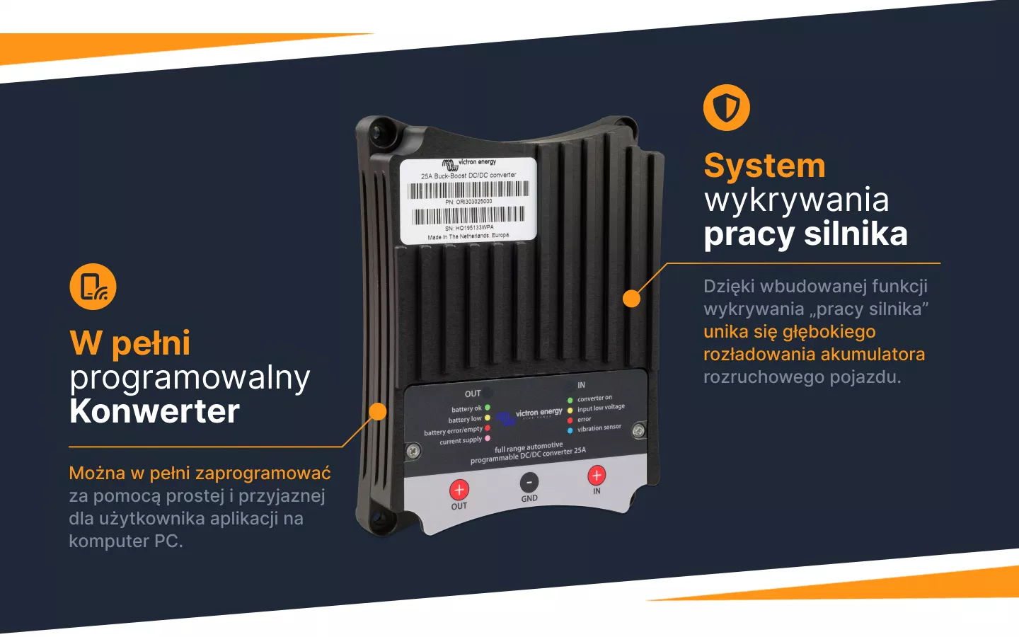 Informacje o konwerterze Buck-Boost DC-DC 25A 12/24V