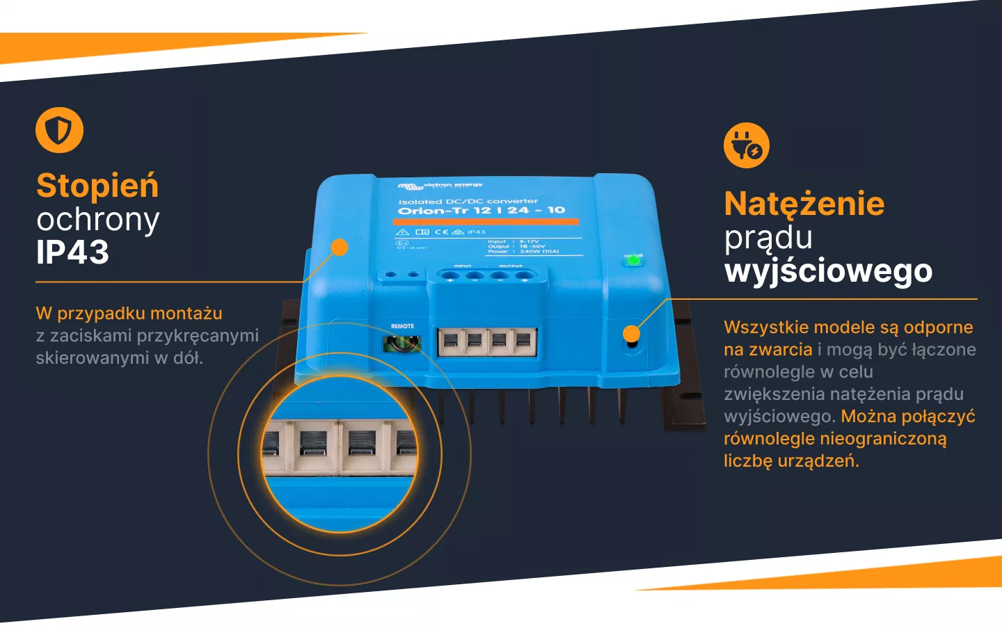 Konwerter Orion-Tr DC-DC 12/24-10A 240W