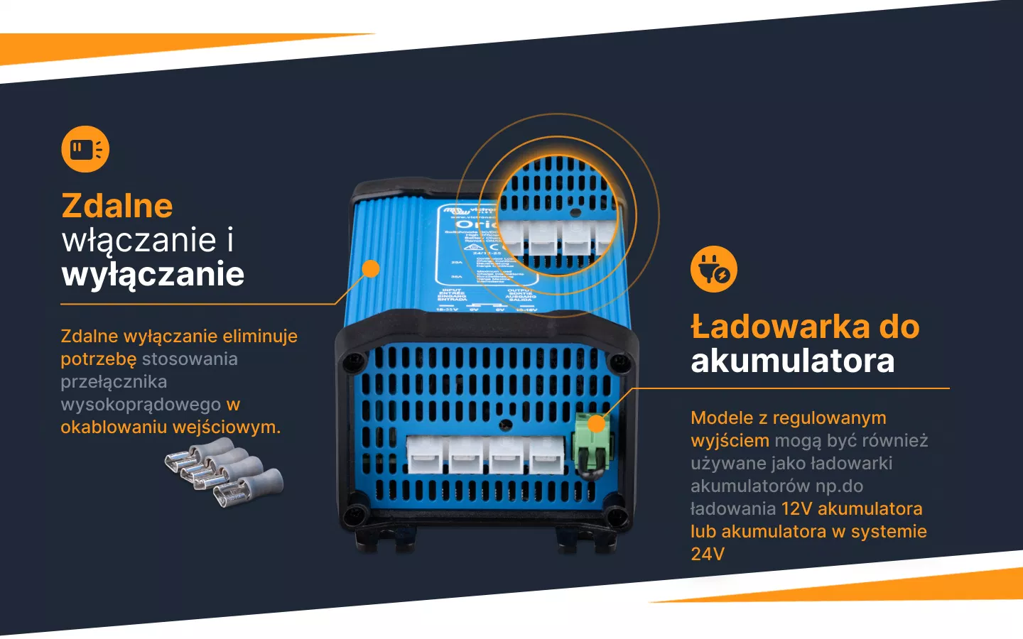 Informacje o Konwerterze Orion-Tr DC-DC Smart 24/12-25