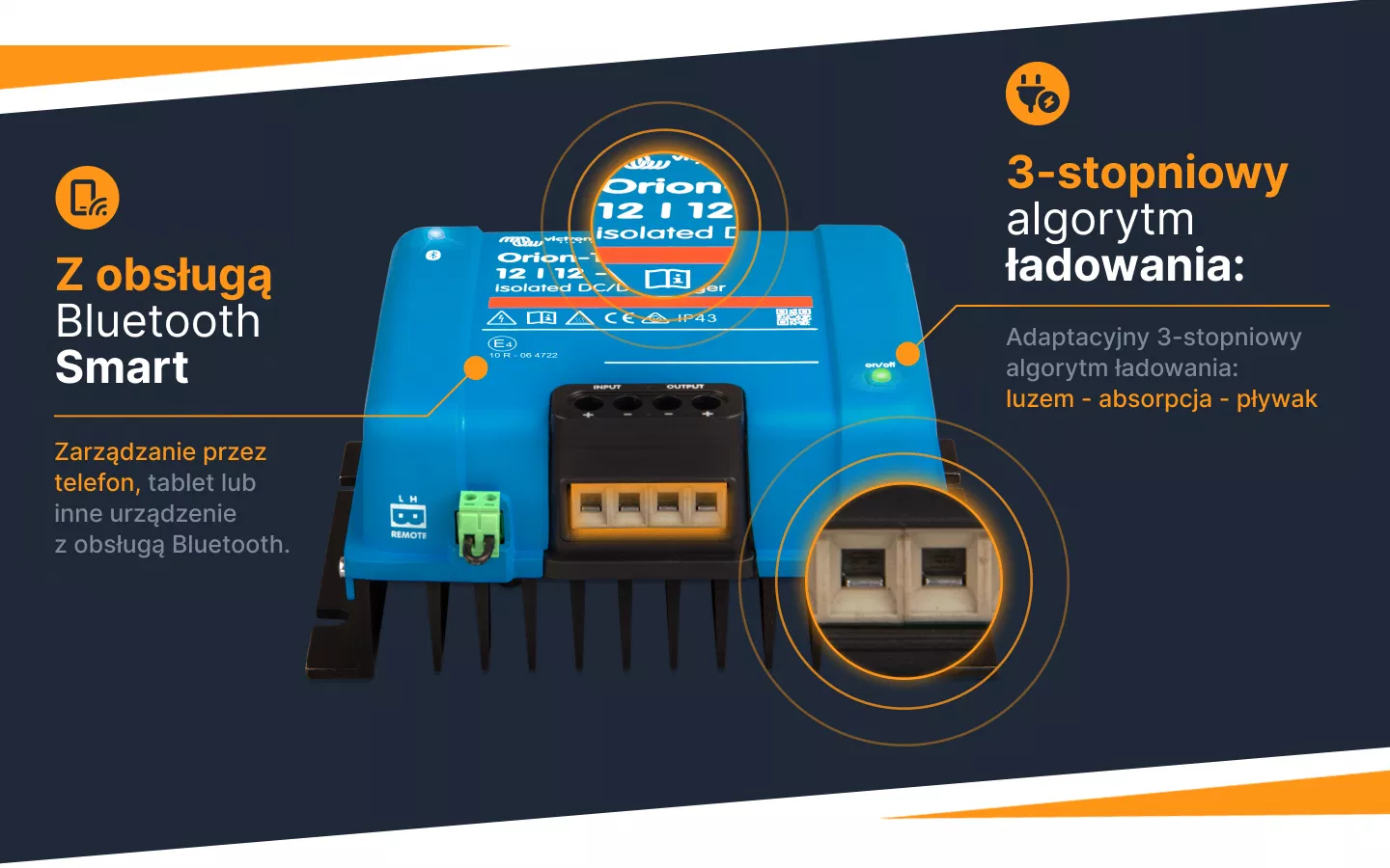 Informacje o ładowarce Orion-Tr DC-DC Smart