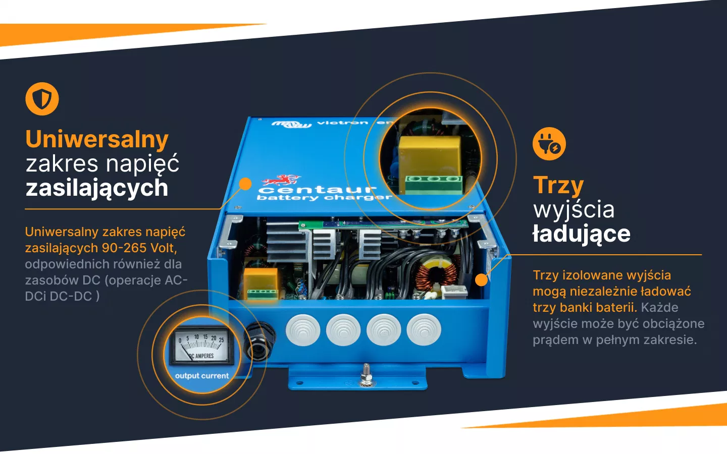Informacja o ładowarce Centaur Charger 24V/25A