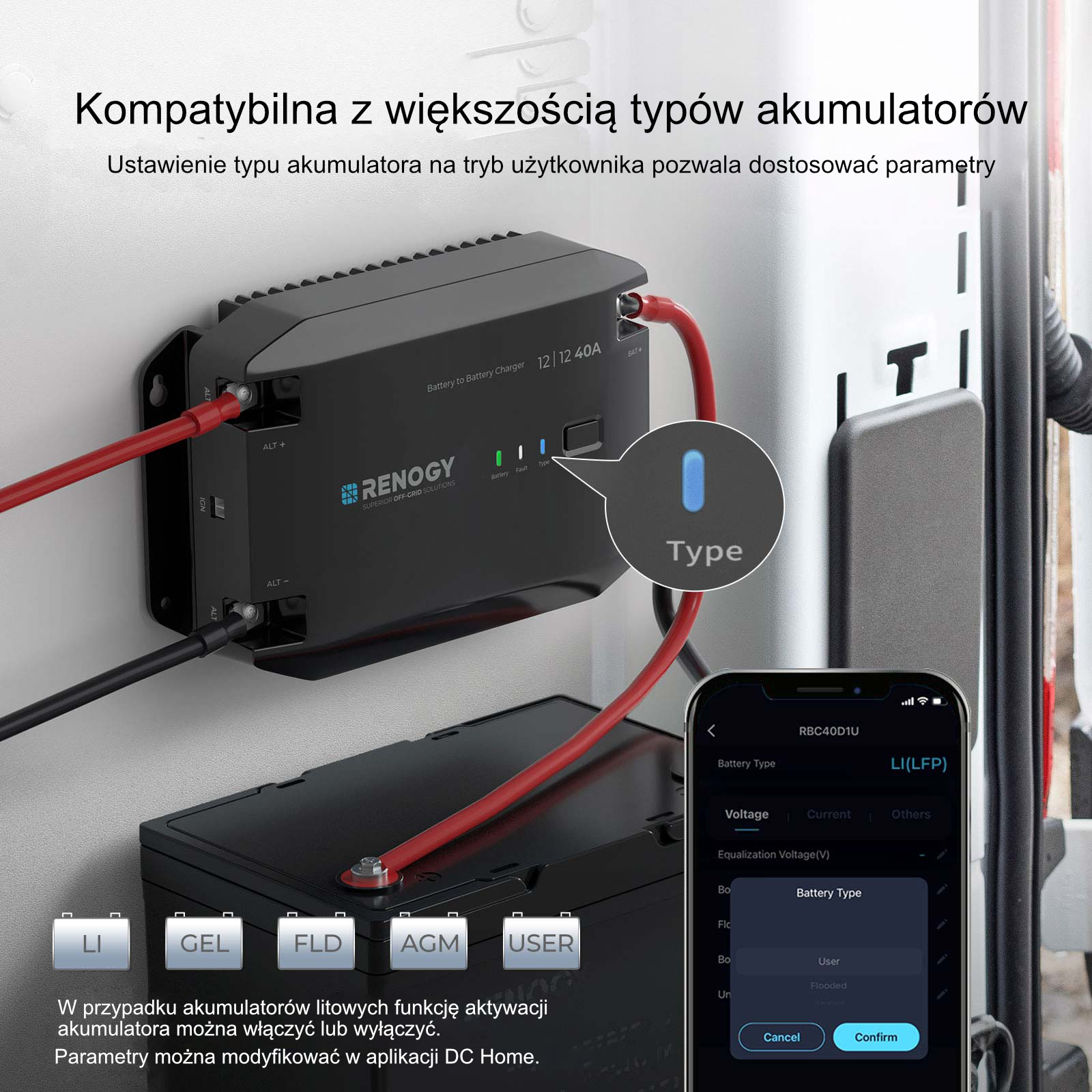 Ładowarka DC-DC Renogy 20A 12V (RBC20D1U-G2)
