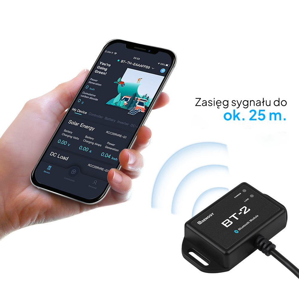 Moduł Bluetooth Renogy BT-2 do portu RS485 (RCM-BT2)