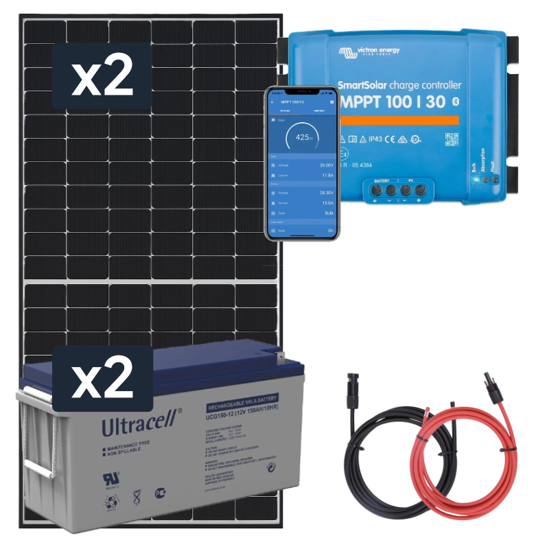 elektrownia słoneczna 820w z akumulatorem