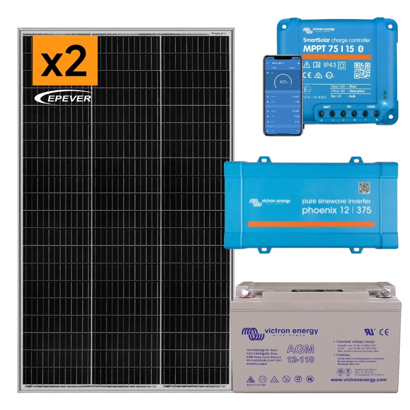 zestaw na łódź, panel 150w, regulator MPPT