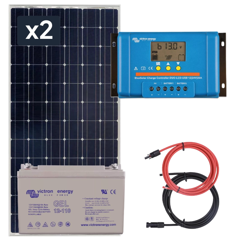 zestaw akumulator - 175W, akumulator żelowy 100Ah