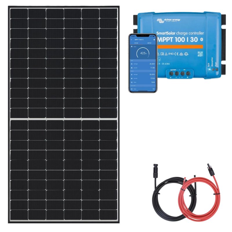 Panel słoneczny 415W z regulatorem ładowania 30A MPPT