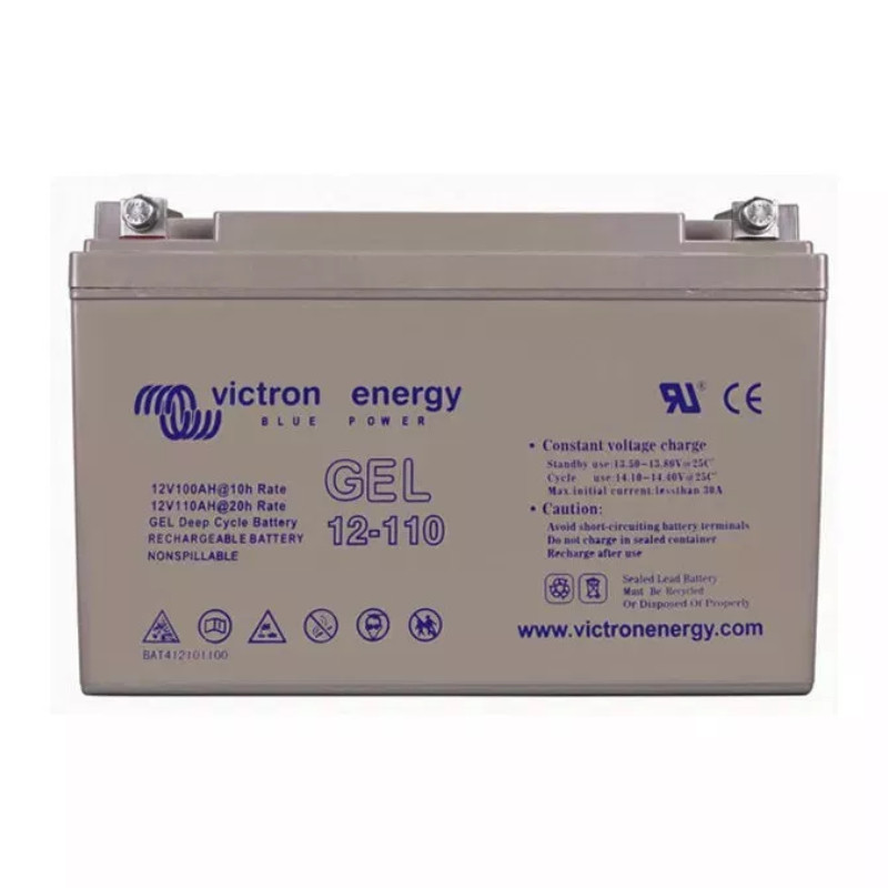 Panel słoneczny 2x190W i akumulator żelowy 110Ah z regulatorem LCD