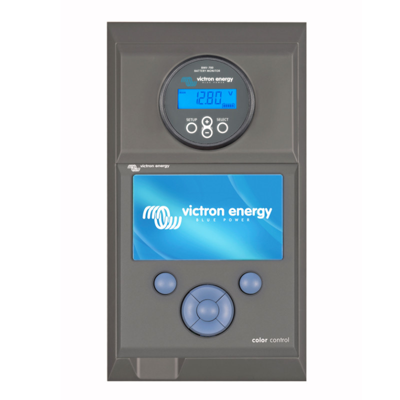 Wall mount enclosure for Color Control GX and BMV or MPPT Control