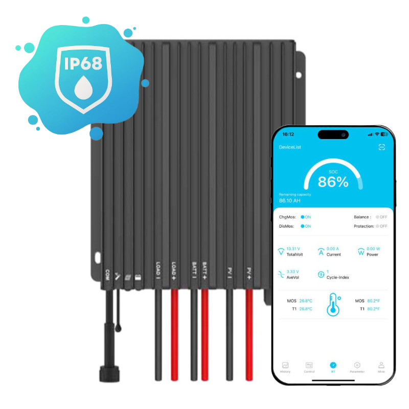 Zestaw solarny na łódź 210W z wodoodpornym regulatorem MPPT IP68