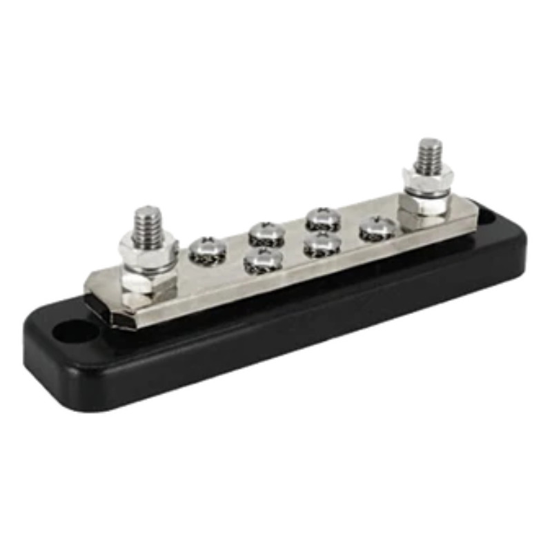 Busbar 250A 2P, 6 śrub + osłona, DC M8 | Victron