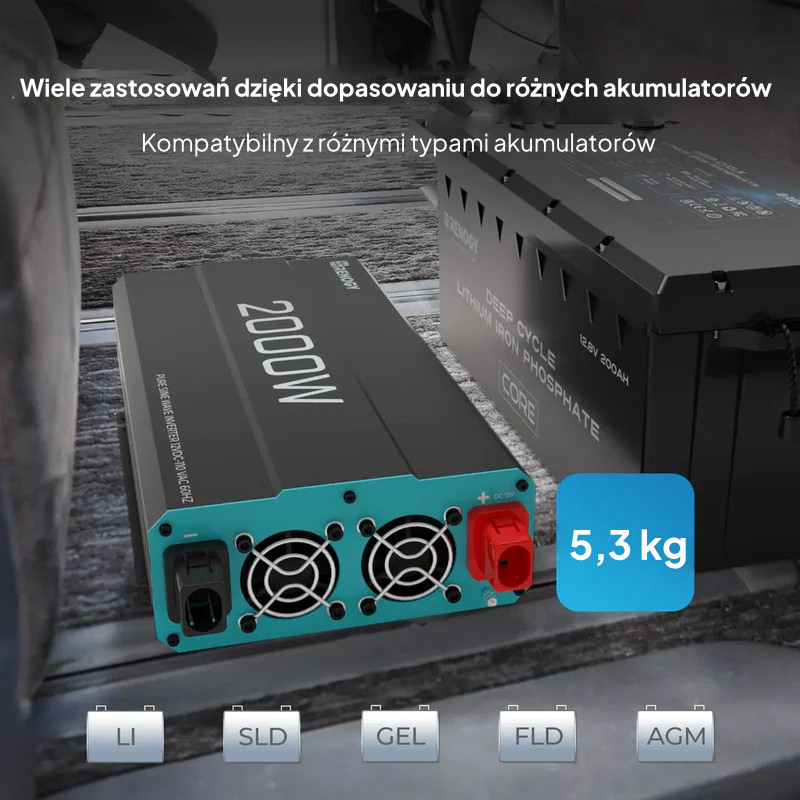 Przetwornica napięcia Renogy 2000W 12V